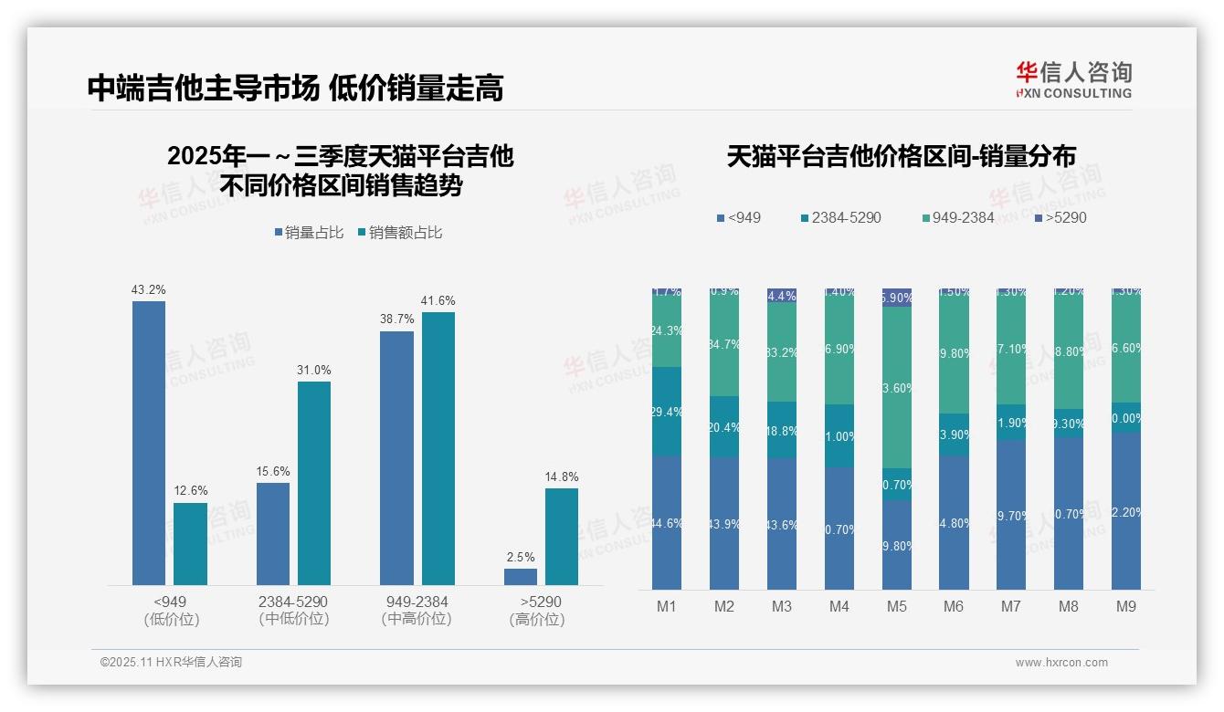 华信人咨询报告揭示：46.4%高端吉他销售额来自抖音-2025年11月-吉他-38