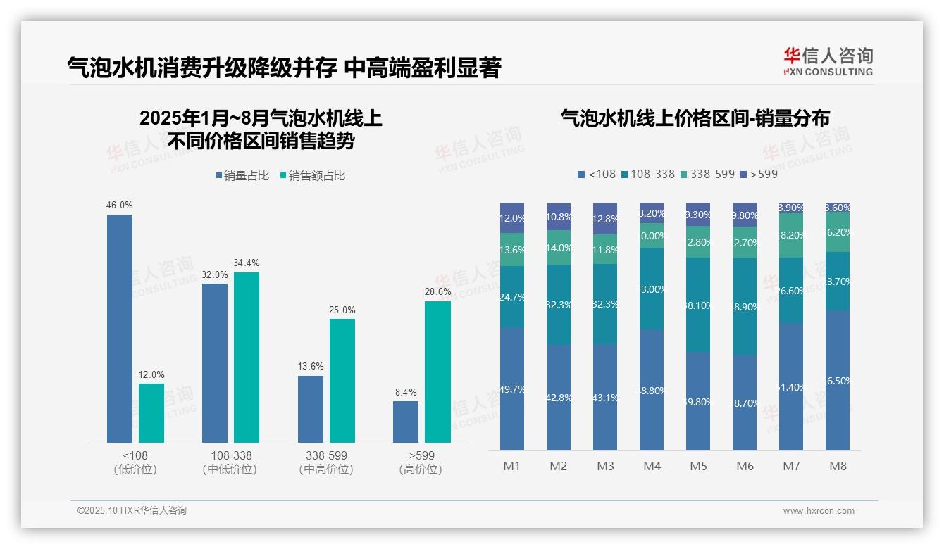 华信人咨询报告出炉，指出气泡水机高价位产品贡献28.6%销售额-2025年10月-气泡水机-38