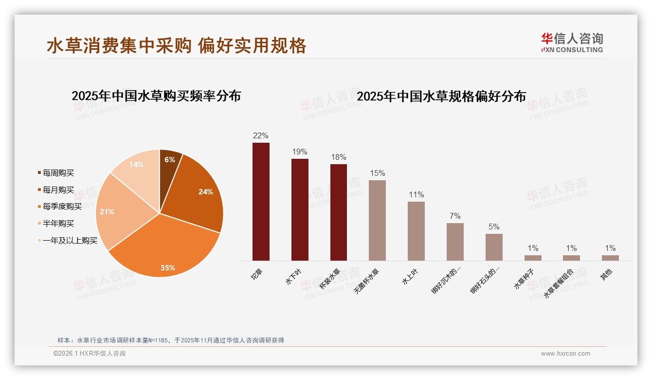26%品种丰富型需求抬头，水草品牌靠单一爆品难守50%复购率——华信人咨询趋势雷达-2026年1月-水草-38